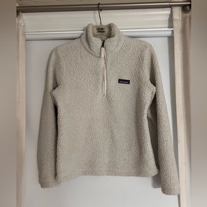 White Sherpa Patagonia Fleece Quarterzip